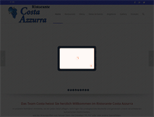 Tablet Screenshot of costa-azzurra.ch